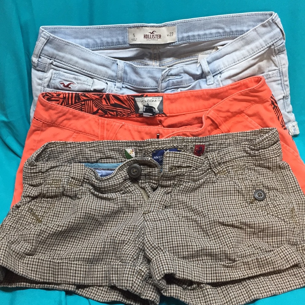 Three pairs of women’s shorts